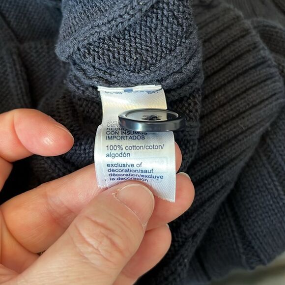 Tommy Hilfiger Cowl Neck Cardigan Navy Size XS - Picture 3 of 9